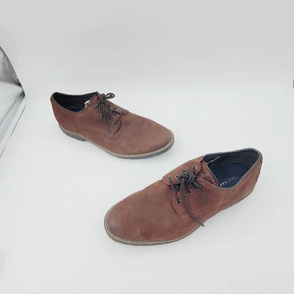 Cole Haan Nathan Plain Toe Men's Oxford Lace Up Casual Shoe C30634 Brown 11.5M - Picture 8 of 12